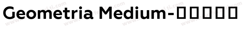 Geometria Medium字体转换